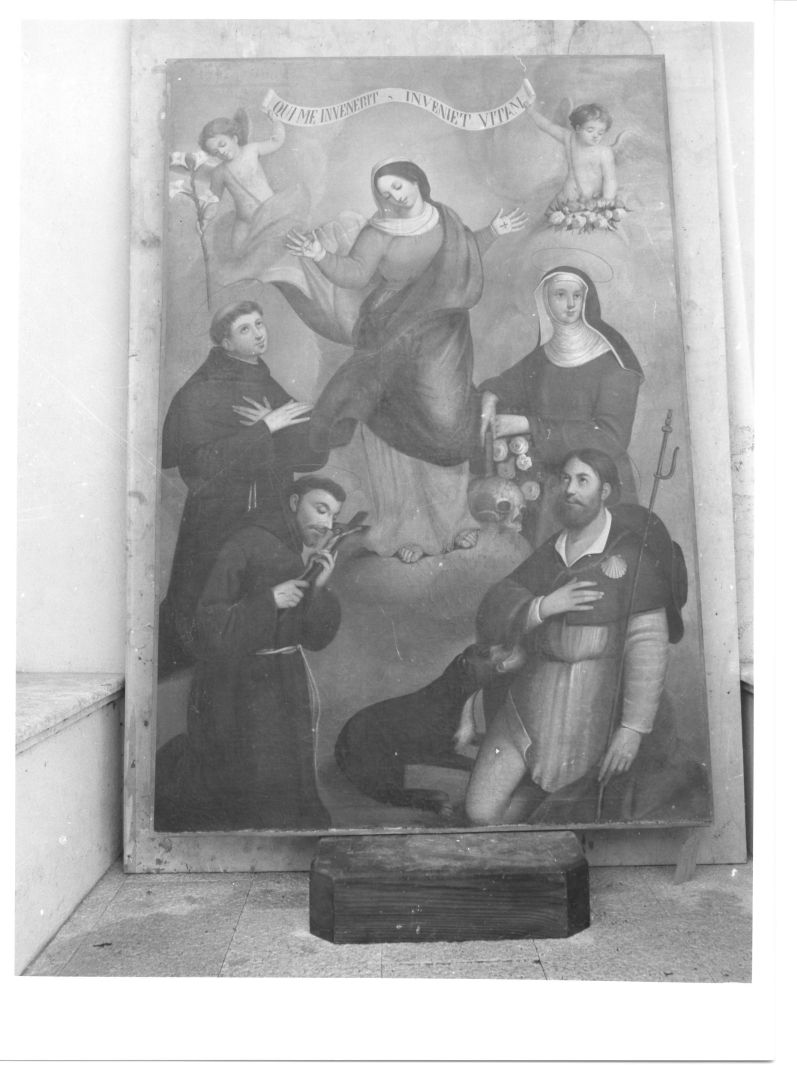 Madonna in gloria con Santi (dipinto) - bottega irpina (seconda metà sec. XVIII)