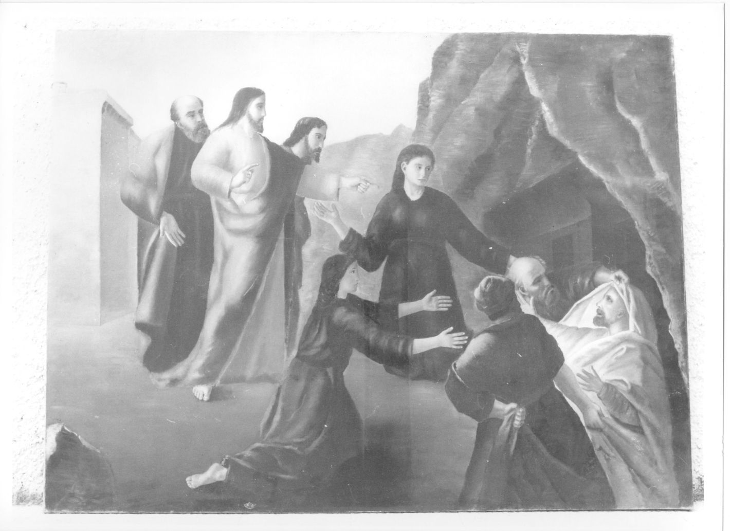 resurrezione di Lazzaro (dipinto) - bottega irpina (prima metà sec. XX)