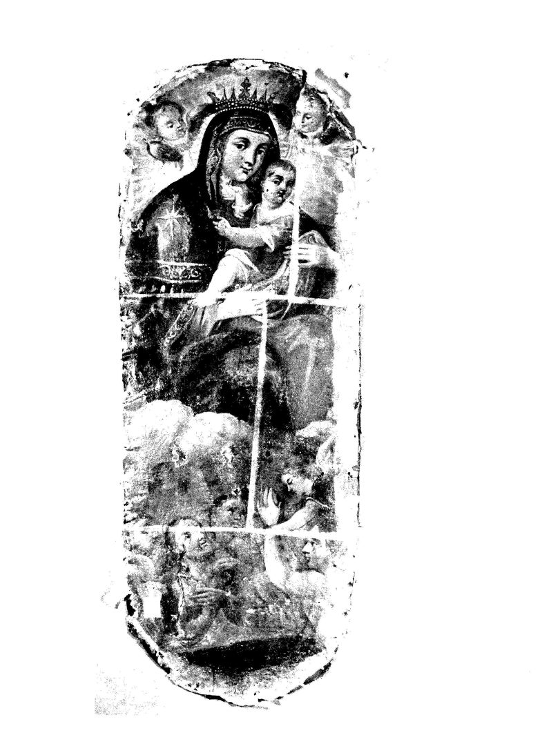 Madonna con Bambino, angeli e anime purganti (dipinto) - ambito campano (sec. XVIII)