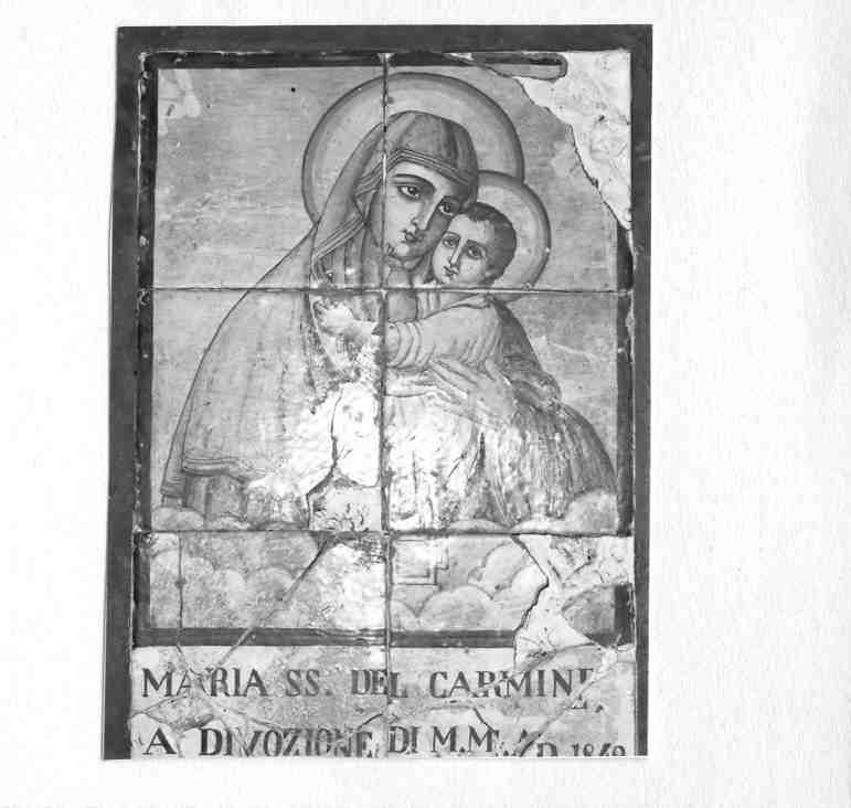 Madonna del Carmelo (edicola) - ambito campano (sec. XIX)