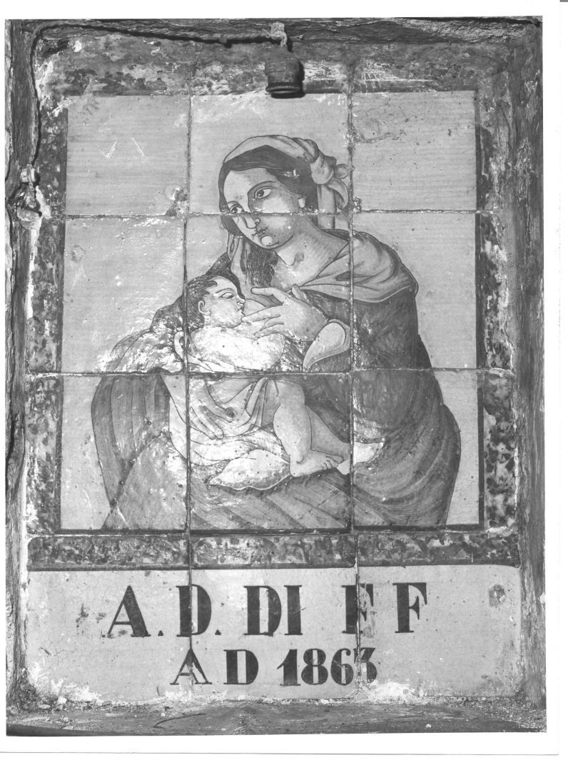 Madonna con Bambino (edicola) - ambito campano (sec. XIX)