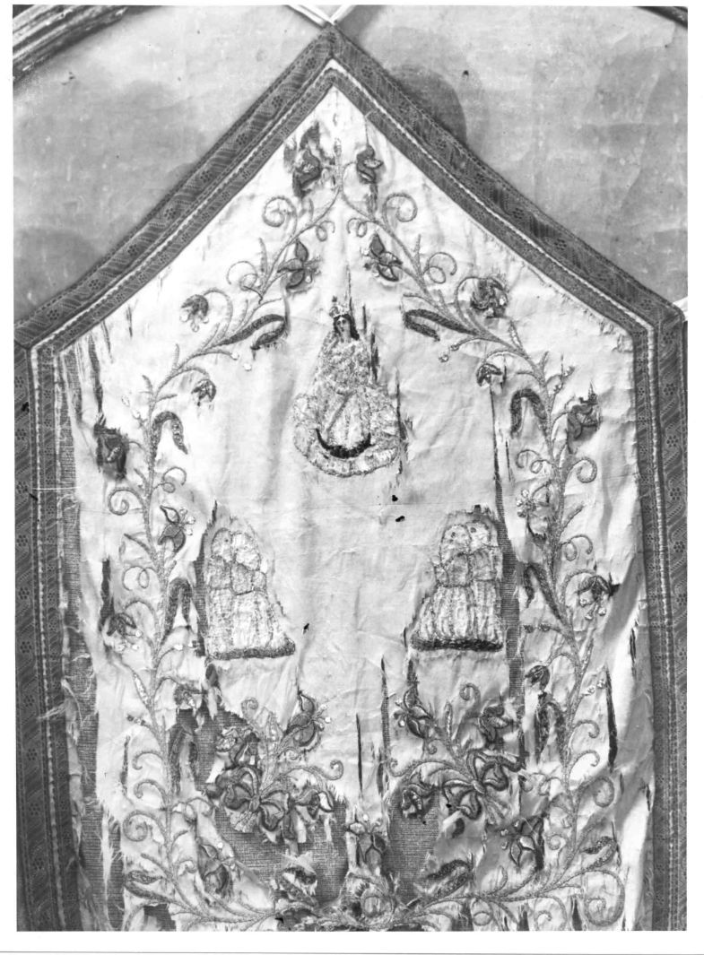 stendardo processionale - manifattura campana (sec. XIX)