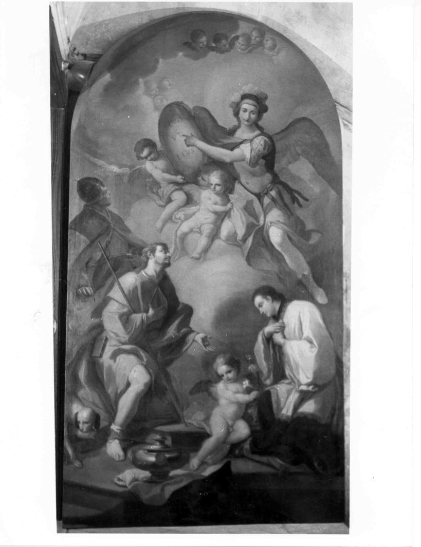 Santi (dipinto) di Diano Giacinto detto Pozzolano (attribuito) (fine sec. XVIII)