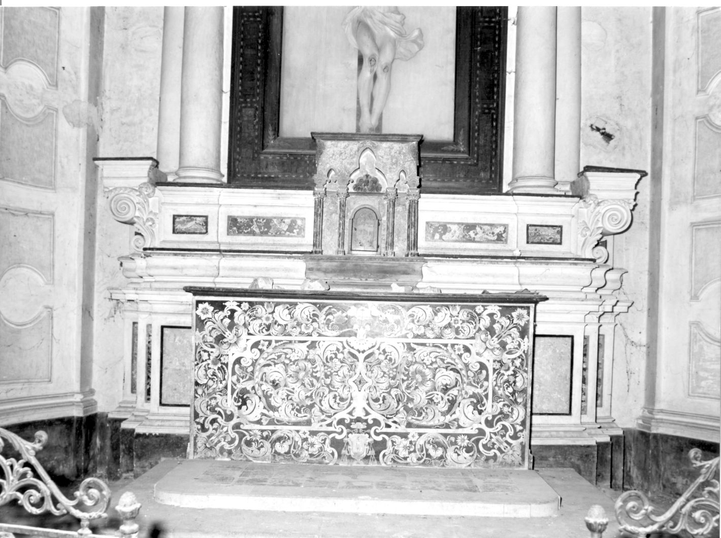 altare maggiore, opera isolata - bottega campana (sec. XVIII)