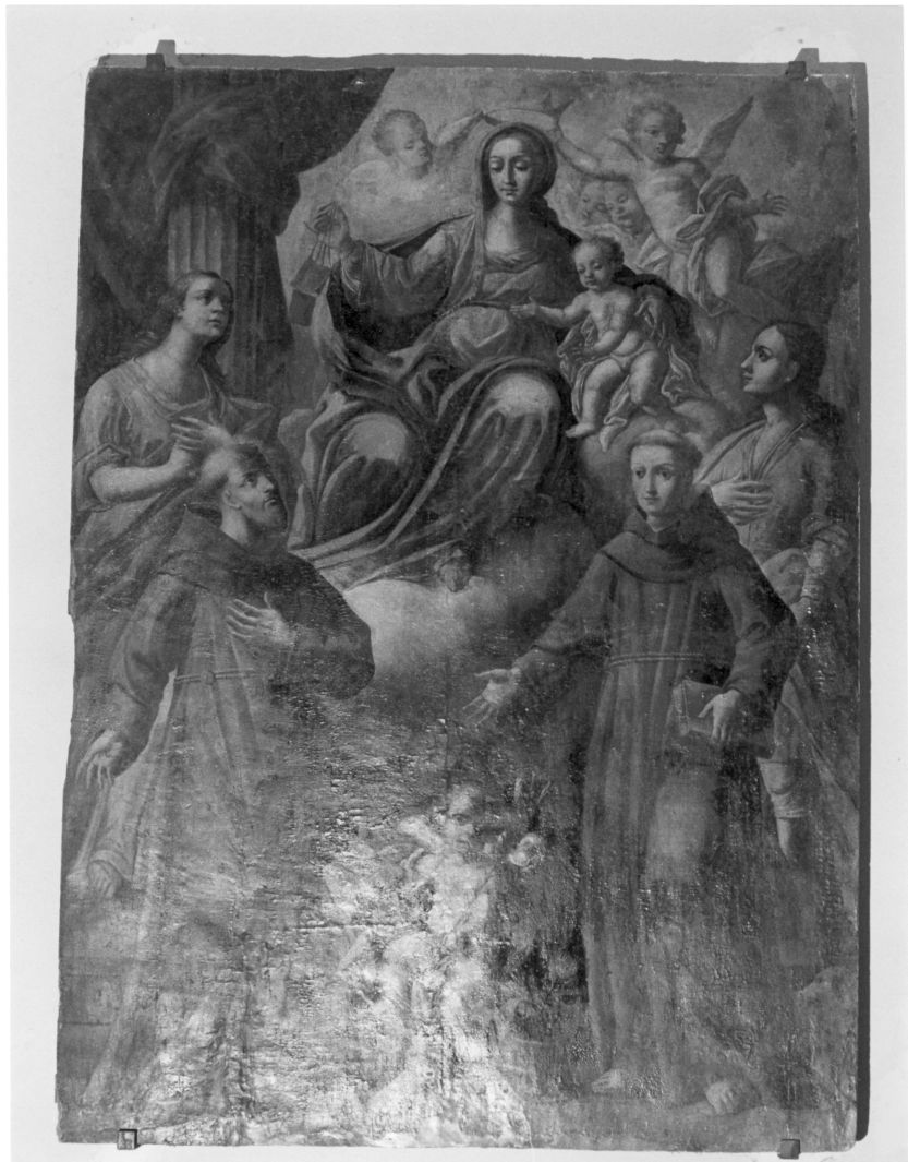 Madonna del Carmelo e santi (dipinto) - ambito napoletano (sec. XVIII)