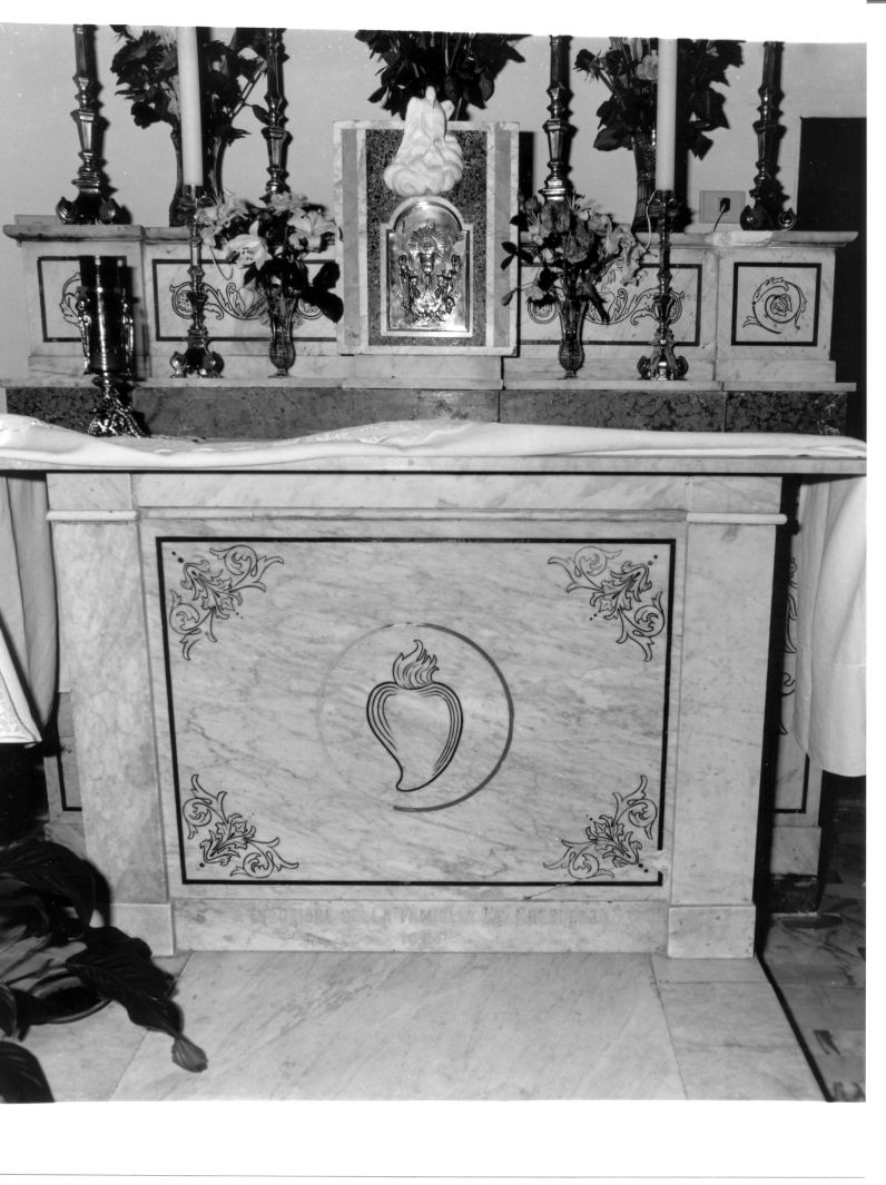 motivi decorativi floreali (altare, opera isolata) - bottega campana (sec. XX)