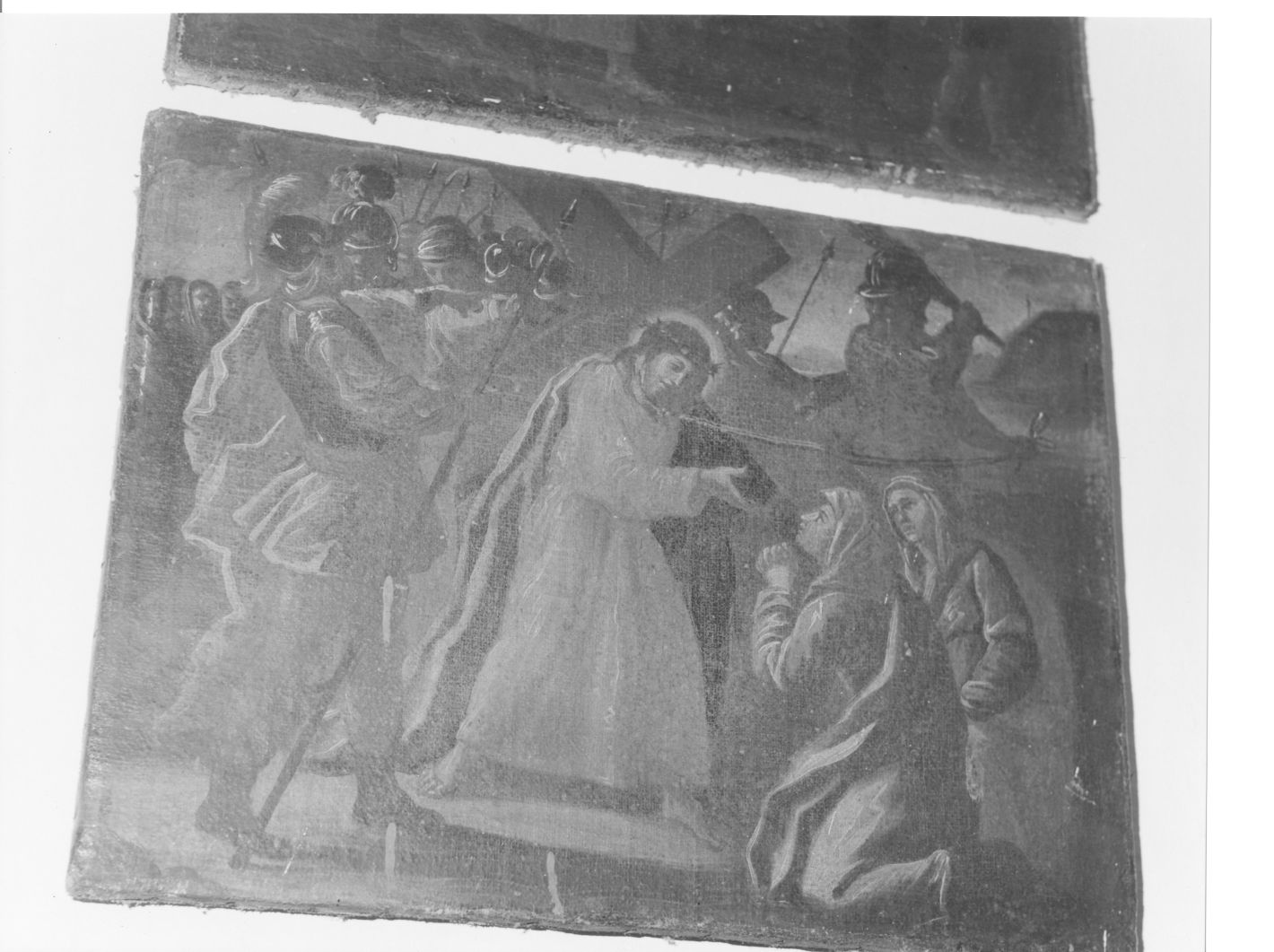 stazione VIII: Gesù consola le donne di Gerusalemme (dipinto, elemento d'insieme) - ambito campano (sec. XVII)