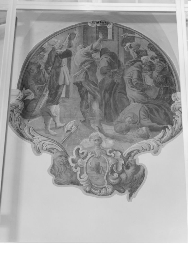 martirio dei Santi francescani Berardo, Pietro, Ottone, Adiuto e Accursio (dipinto, ciclo) di Ricciardi Michele (sec. XVIII)