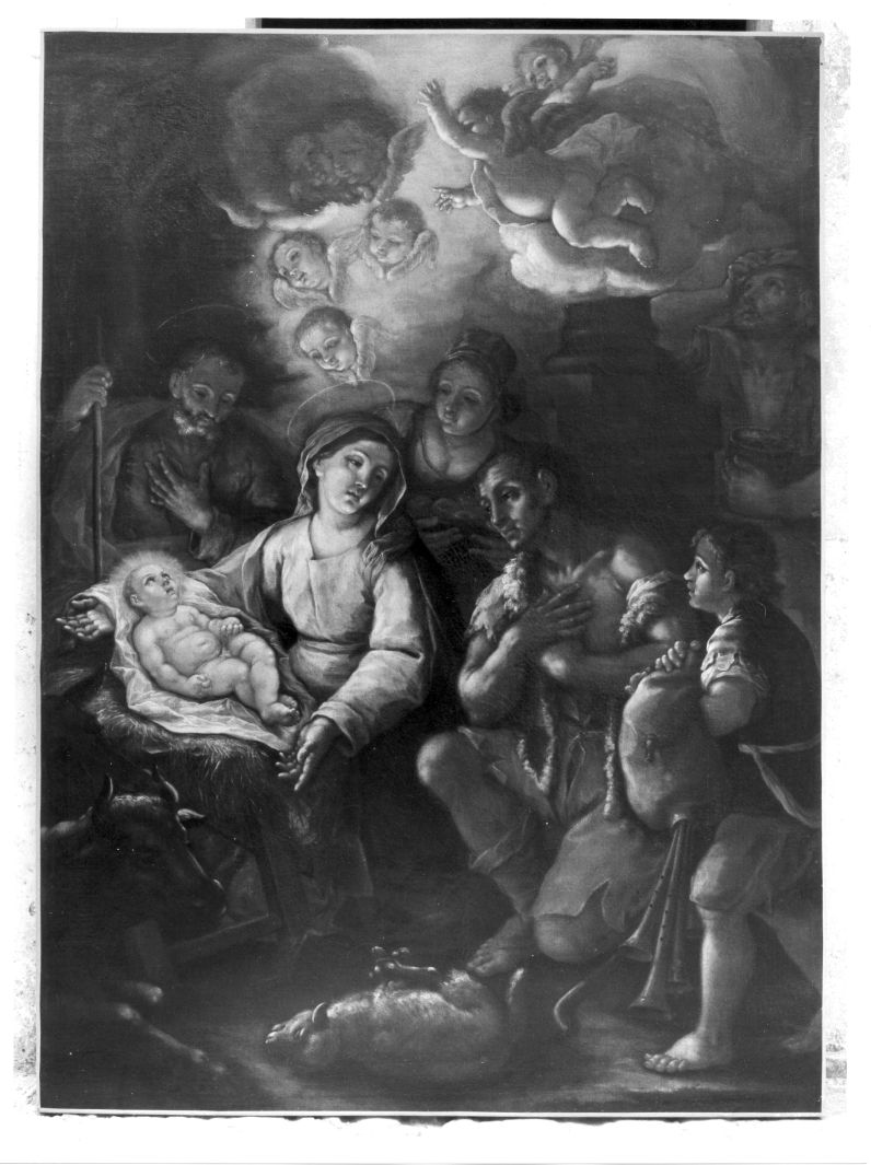adorazione dei pastori (dipinto, opera isolata) di Paterna Francesco (attribuito) (seconda metà sec. XVII)
