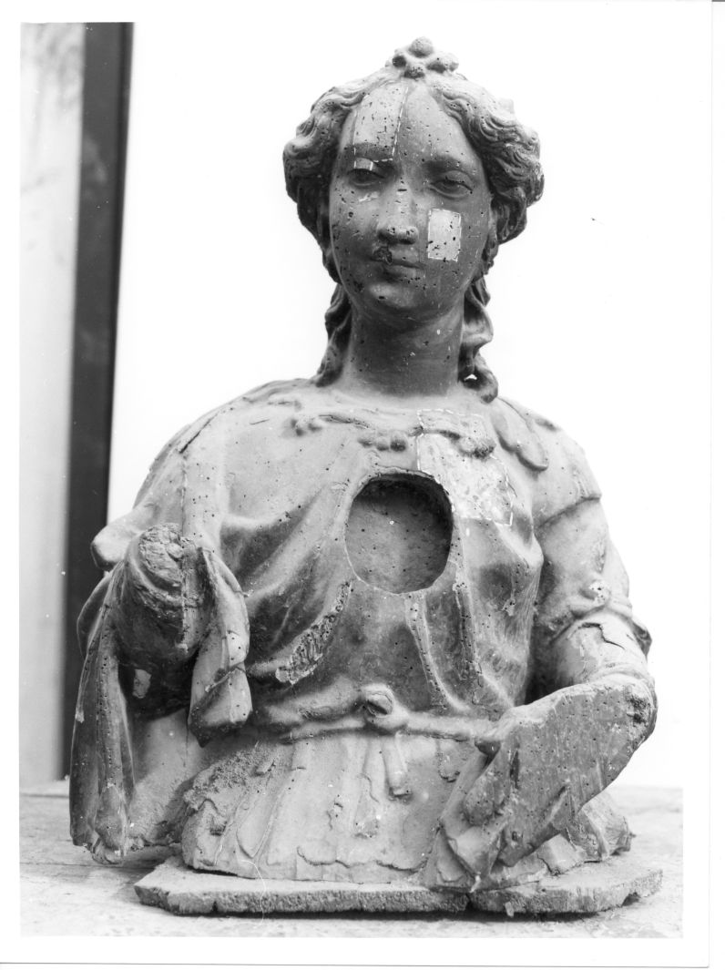 Santa martire (reliquiario - a busto) - bottega napoletana (seconda metà sec. XVII)