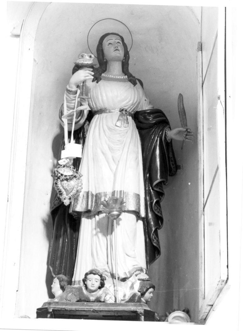 Santa Lucia (statua, opera isolata) - bottega di Buccino (sec. XIX)