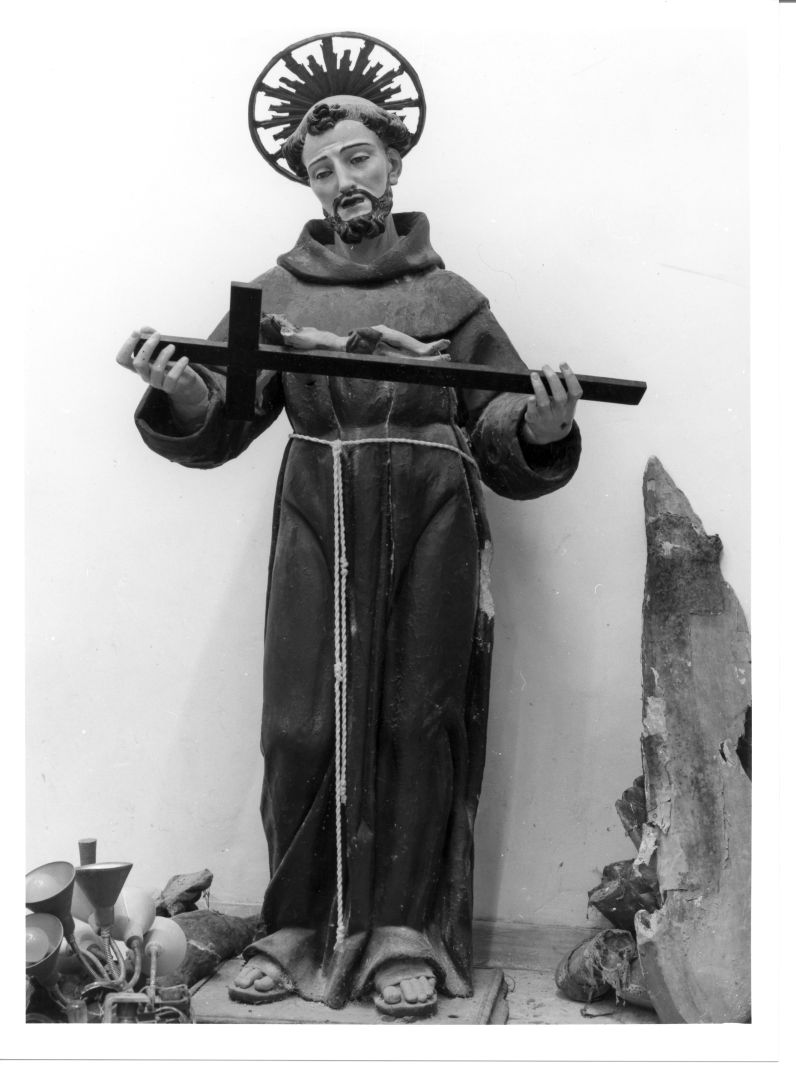 San Francesco d'Assisi (statua, opera isolata) - bottega napoletana (seconda metà sec. XVIII)