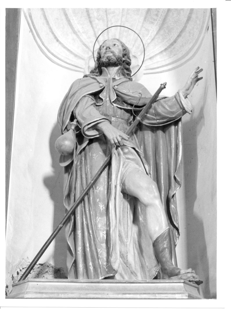 San Rocco (statua, opera isolata) - bottega napoletana (sec. XVIII)
