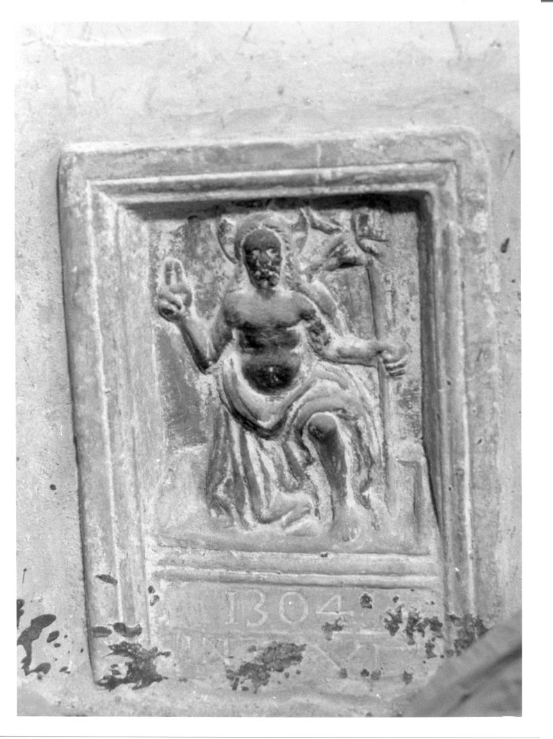 Cristo benedicente (rilievo) - bottega di Buccino (sec. XIV)
