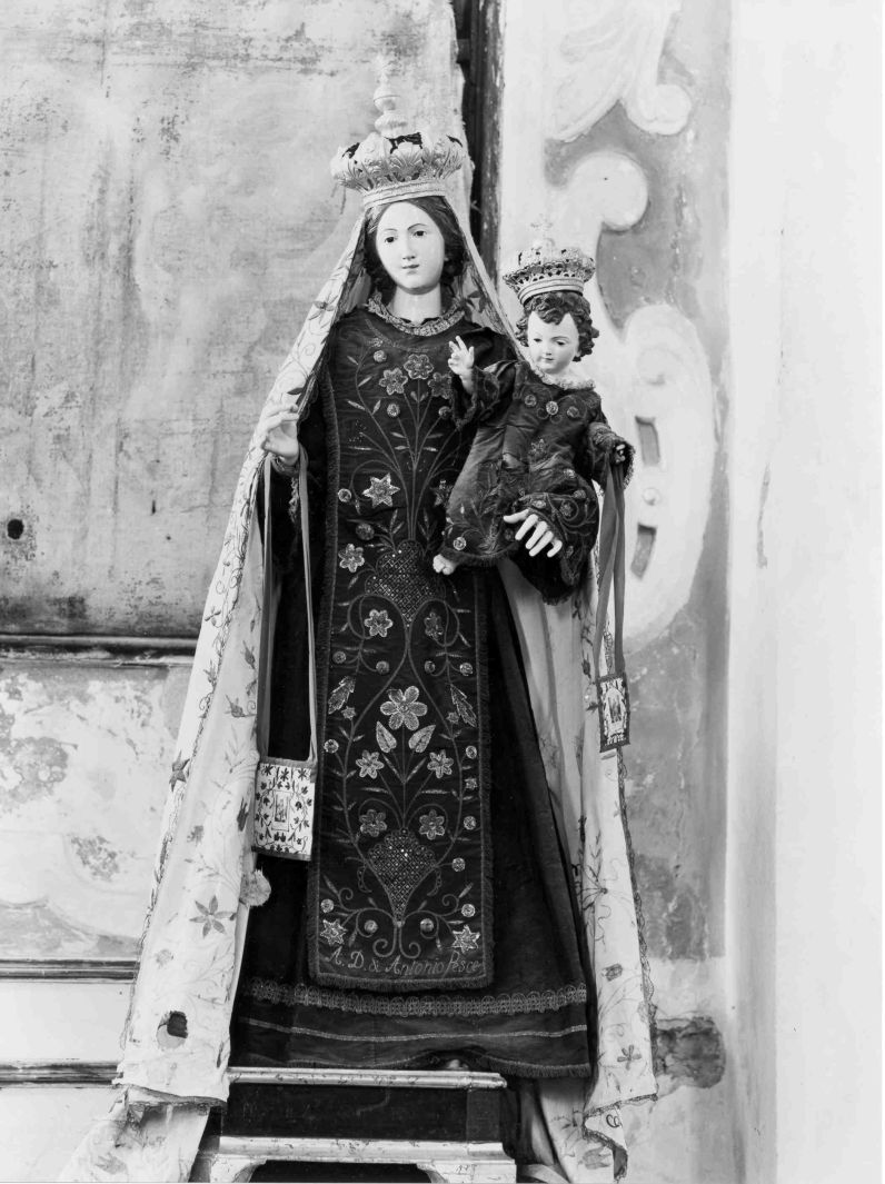 Madonna del Carmelo (manichino) - bottega campana (fine sec. XIX)