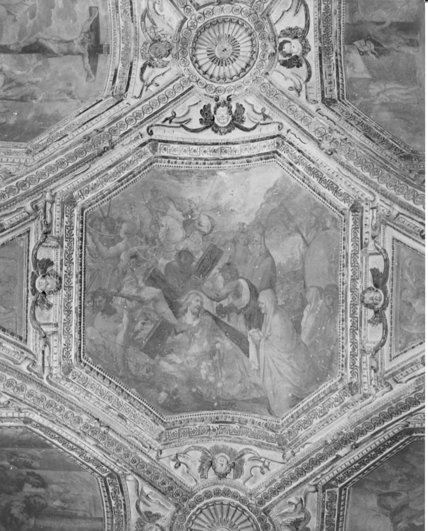 salita di Cristo al monte Calvario (dipinto, ciclo) di De Pino Vincenzo (sec. XVII)