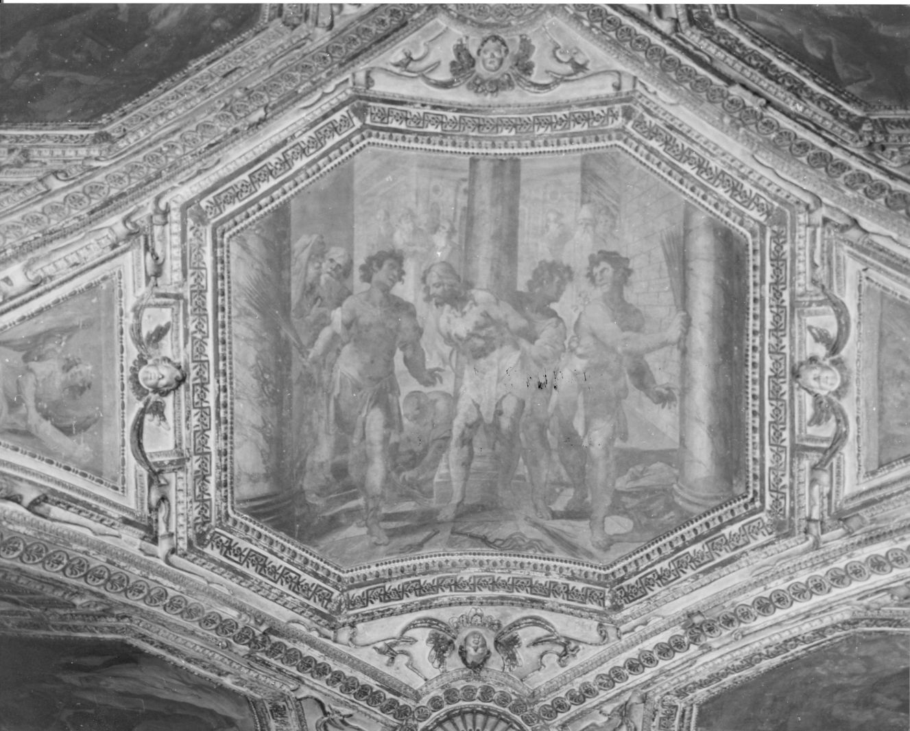 flagellazione di Cristo (dipinto, ciclo) di De Pino Vincenzo (sec. XVII)
