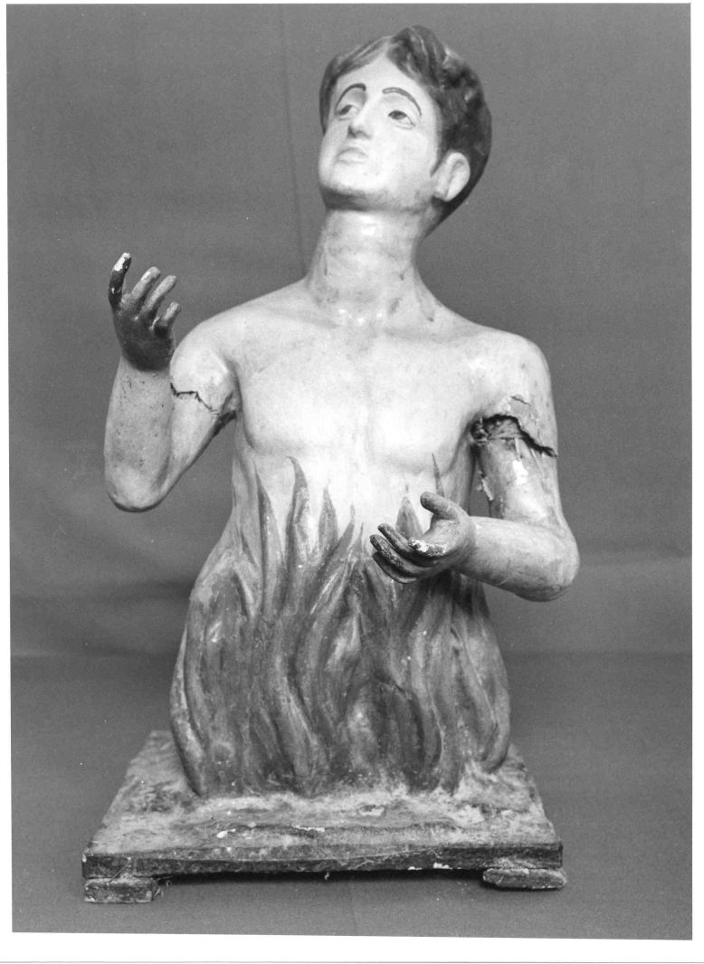 anima del purgatorio (scultura) - bottega leccese (prima metà sec. XIX)