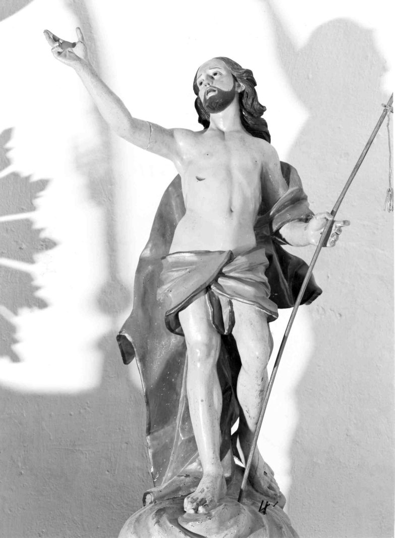 Cristo risorto (statuetta) - bottega campana (fine/inizio secc. XVIII/ XIX)