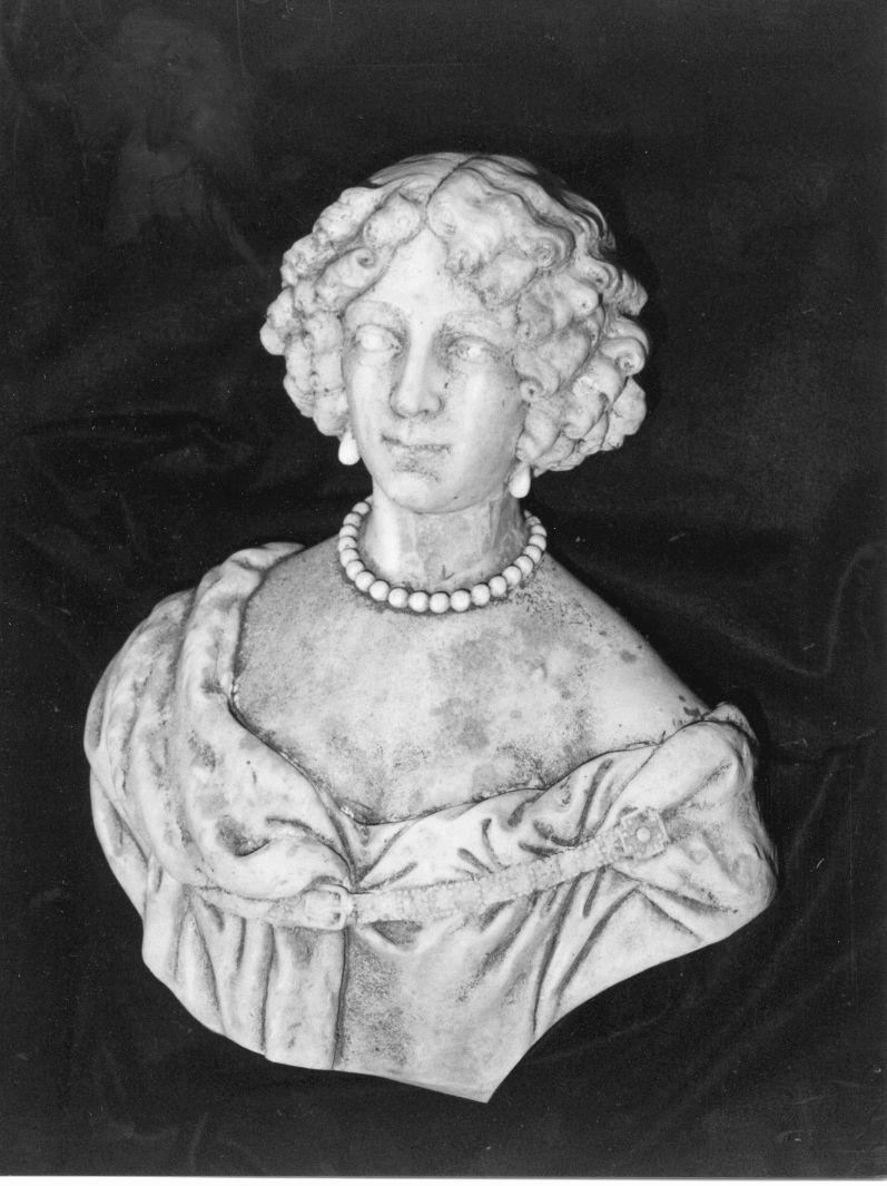 ritratto di donna (busto, opera isolata) - bottega toscana (fine/inizio secc. XIX/ XX)