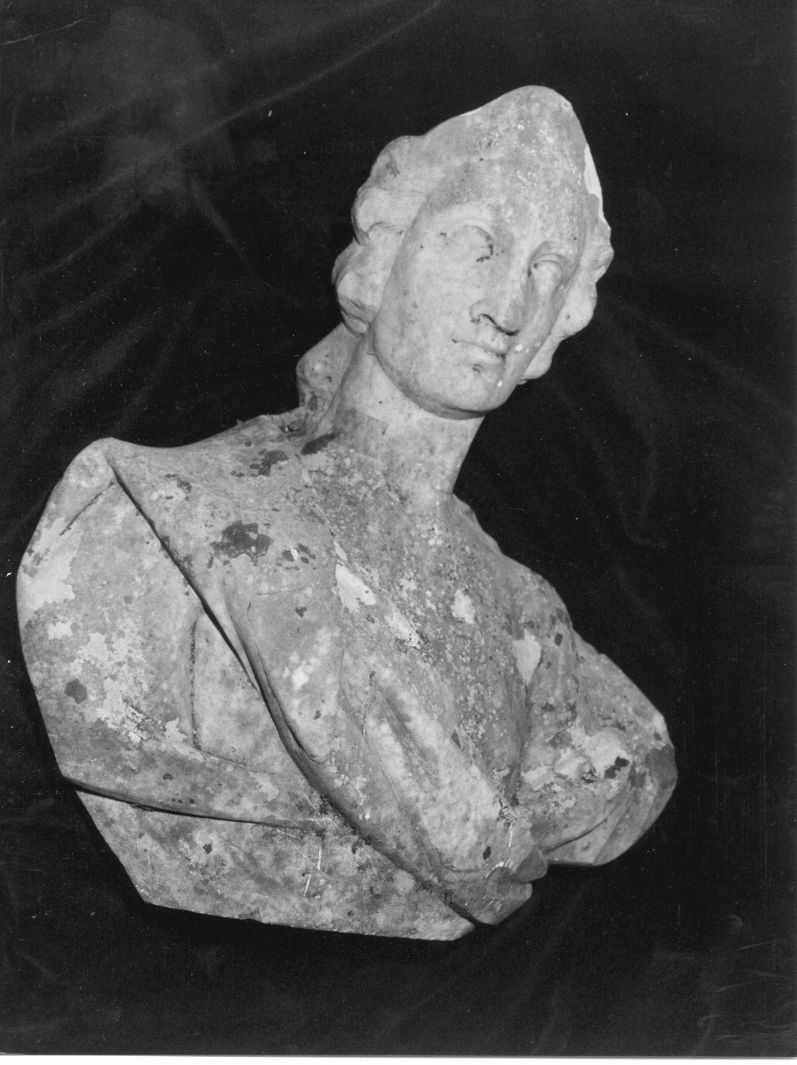 figura maschile (busto, opera isolata) - bottega Italia centro-meridionale (seconda metà sec. XIX)