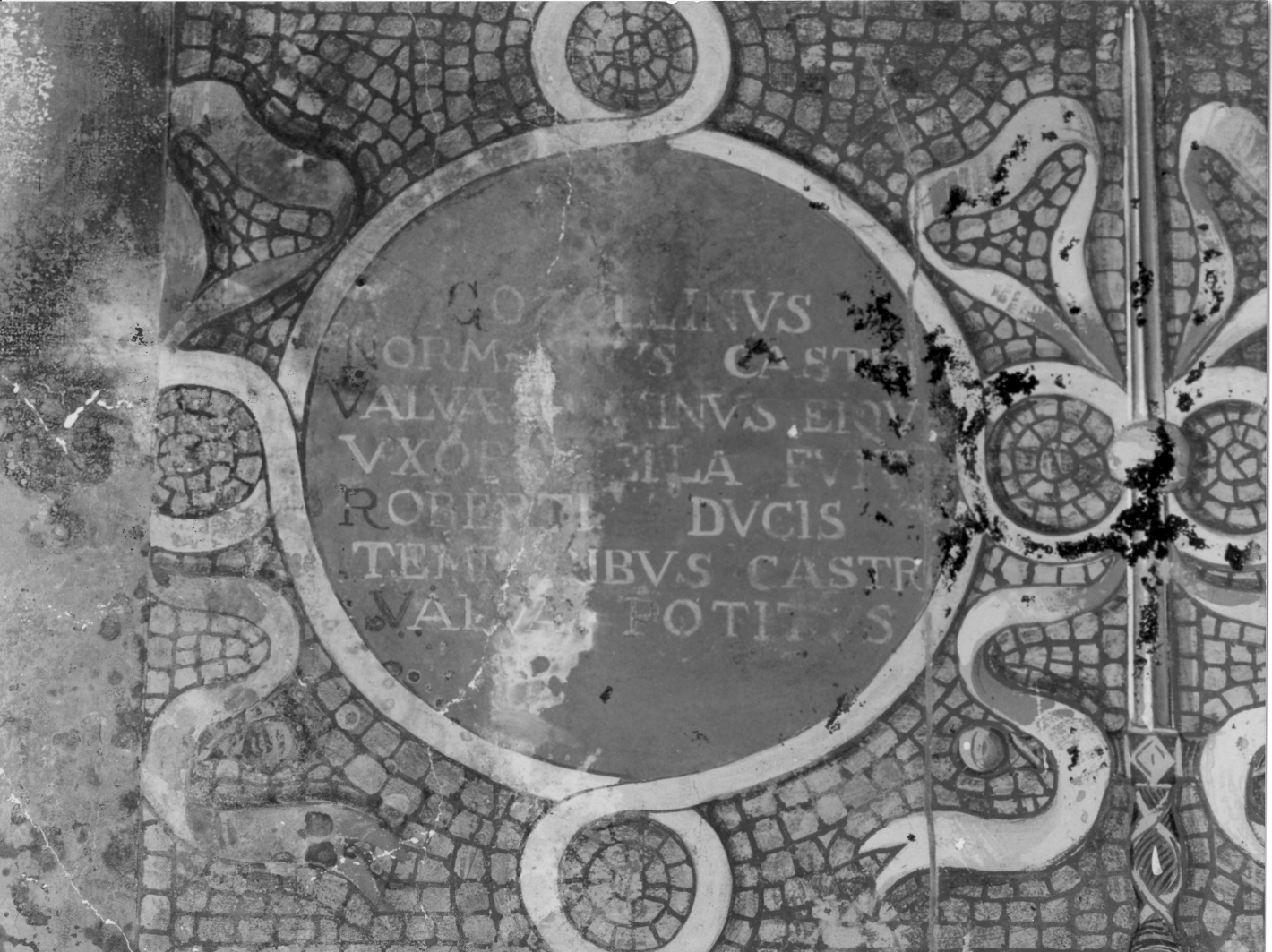 motivi decorativi a medaglioni (dipinto, elemento d'insieme) di Morgante Annibale (attribuito) (inizio sec. XX)