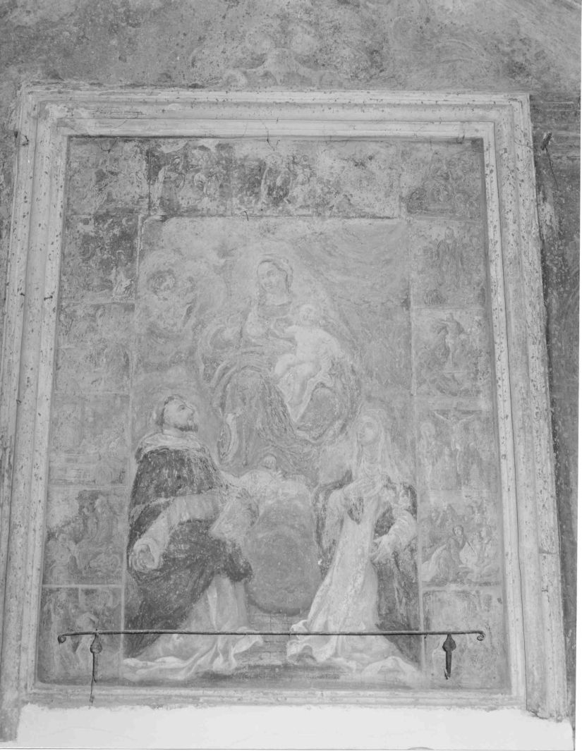 Madonna del Rosario con San Domenico e Santa Caterina da Siena (dipinto) - ambito campano (fine sec. XVIII)