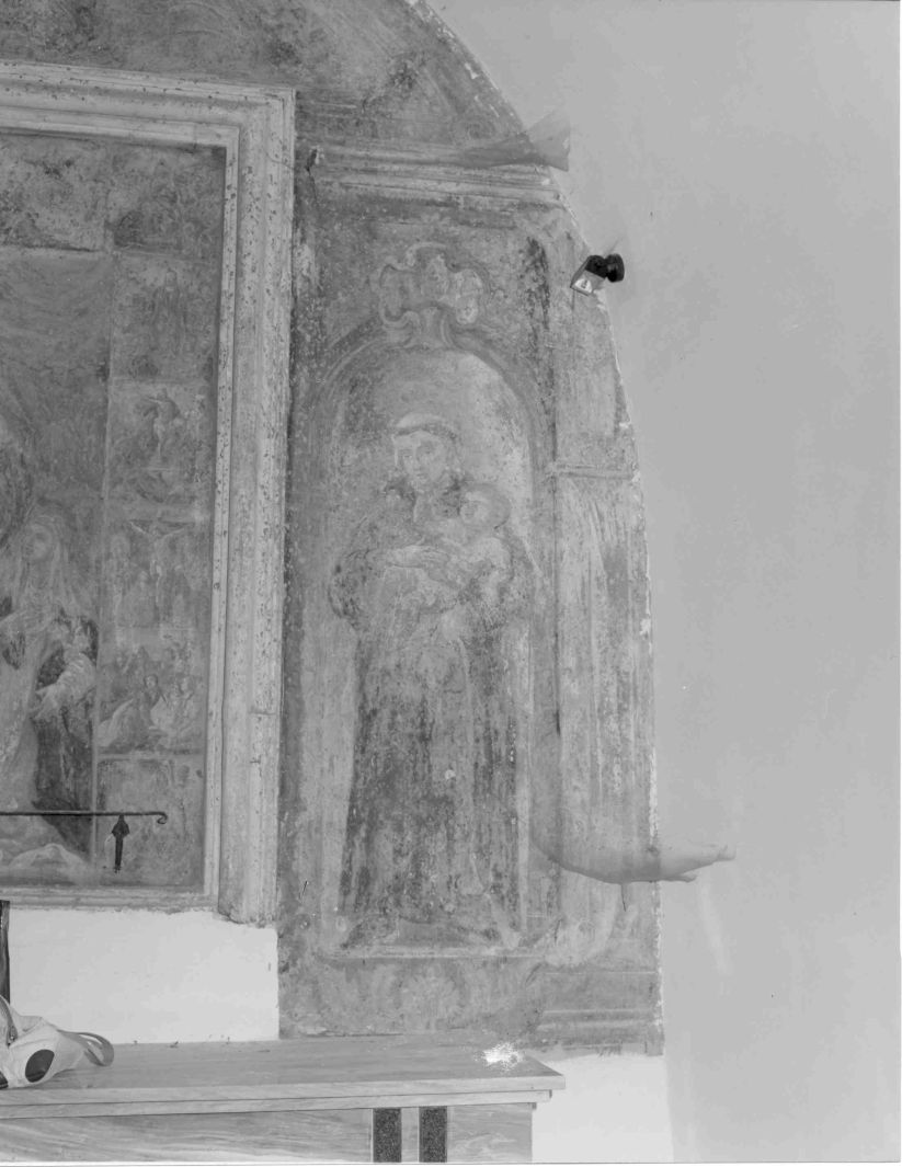 Sant'Antonio da Padova con il bambino (dipinto, elemento d'insieme) - ambito campano (fine sec. XVIII)