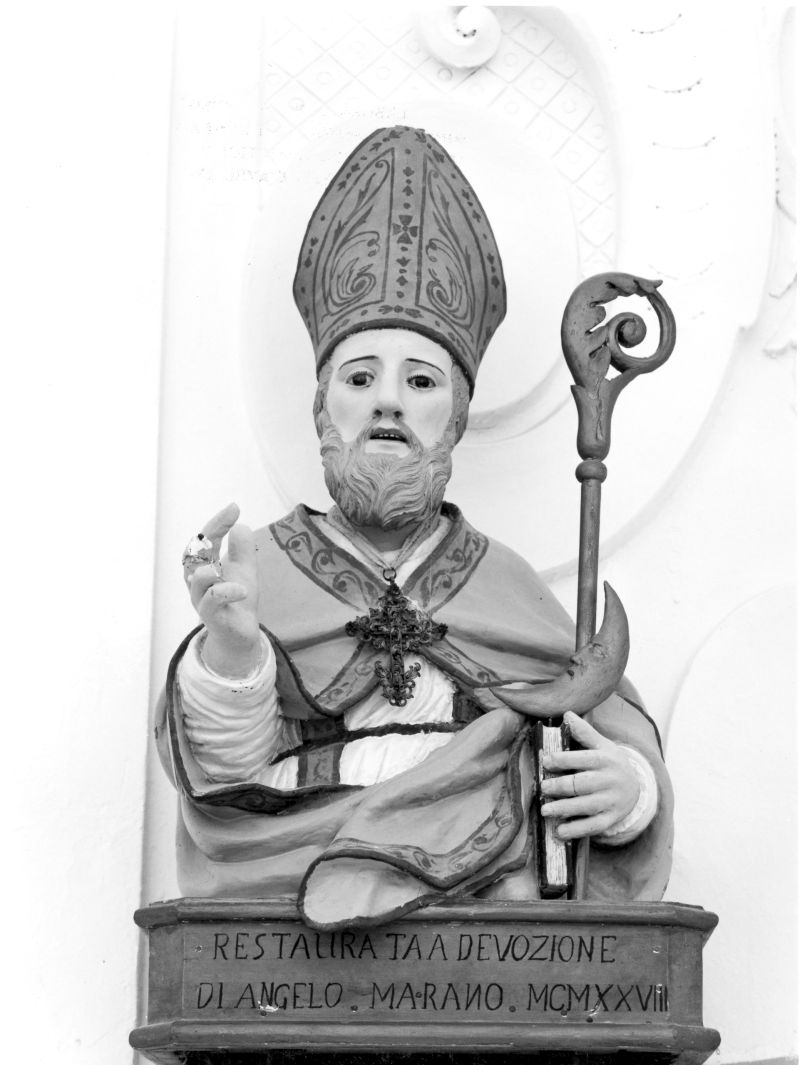 Santo vescovo (scultura) - bottega campana (sec. XVIII)