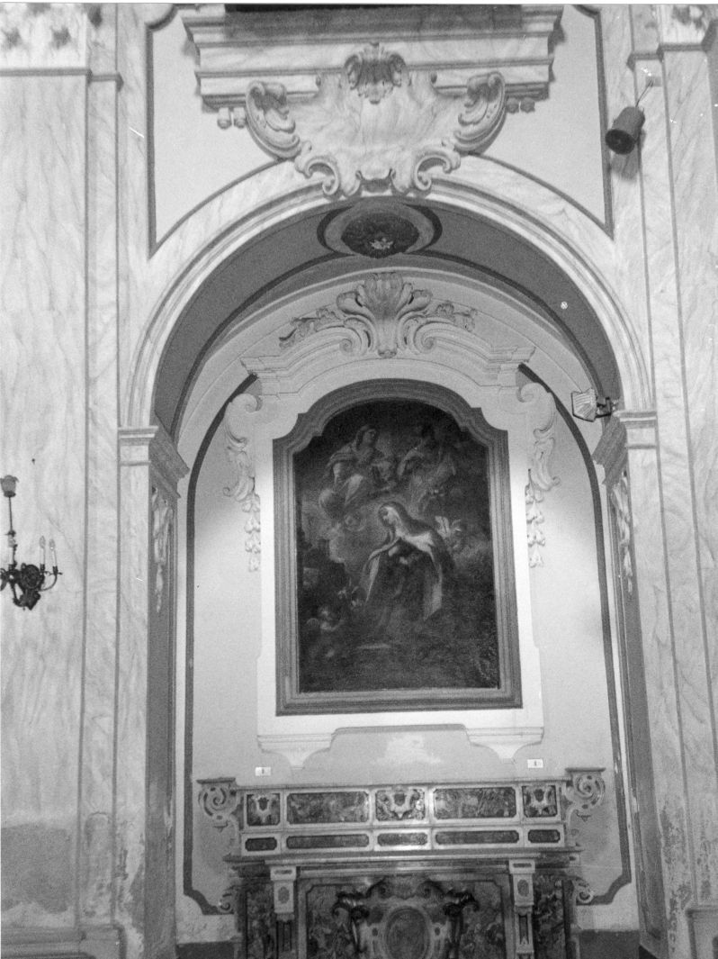 matrimonio mistico di Santa Teresa d'Avila (dipinto) - ambito napoletano (fine sec. XVIII)