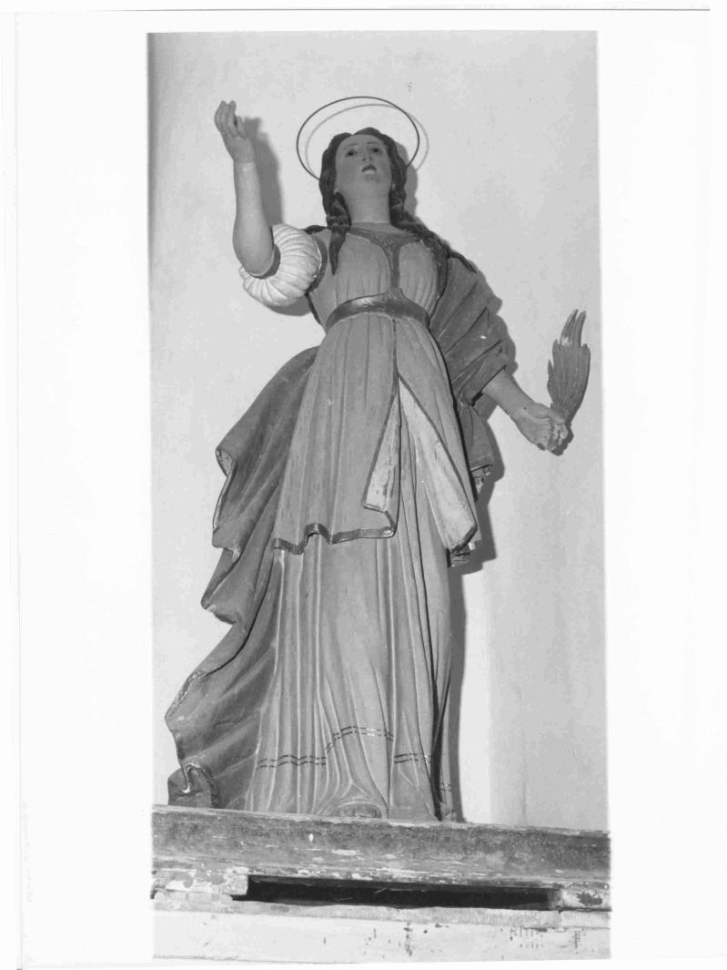Santa martire (statua) - bottega campana (sec. XIX)