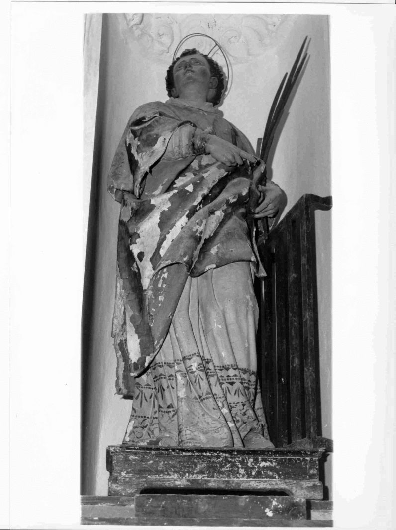 San Lorenzo (statua) di Colombo Giacomo (bottega) (inizio sec. XVIII)