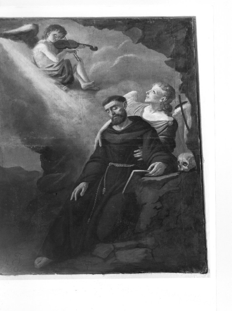 estasi di San Francesco d'Assisi (dipinto) - ambito Italia meridionale (sec. XIX)