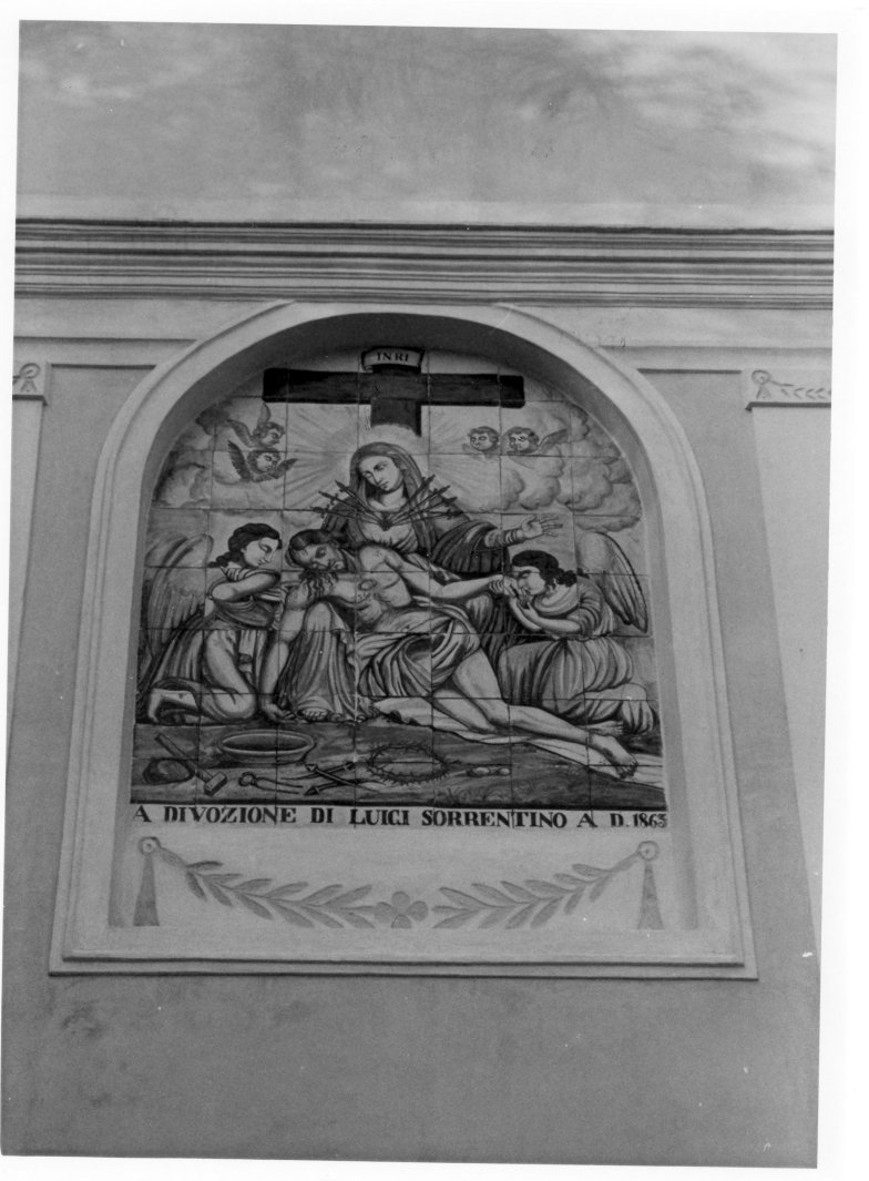 Madonna Addolorata (dipinto, opera isolata) - ambito Italia meridionale (terzo quarto sec. XIX)