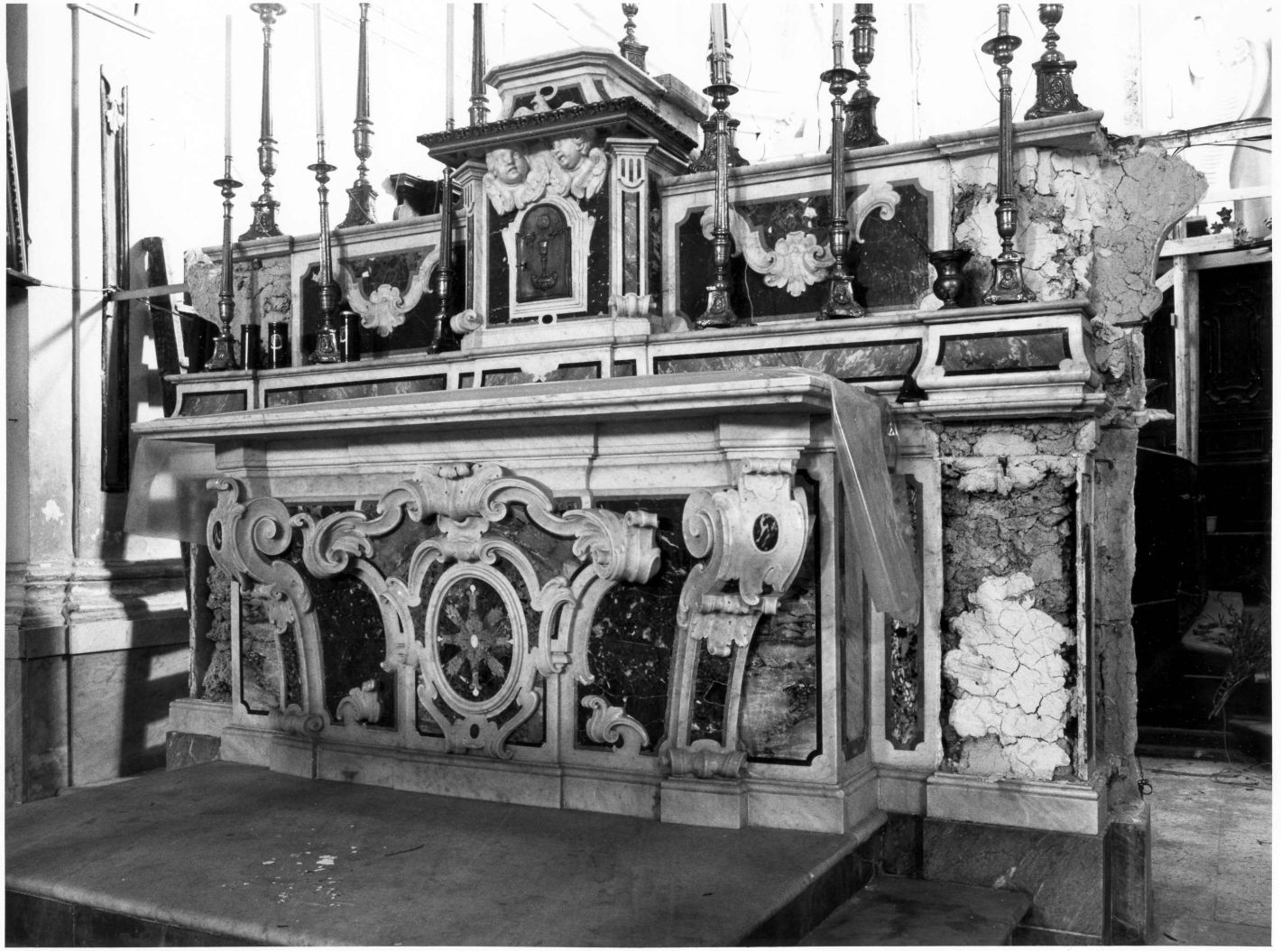 altare maggiore - bottega campana (fine sec. XVIII)