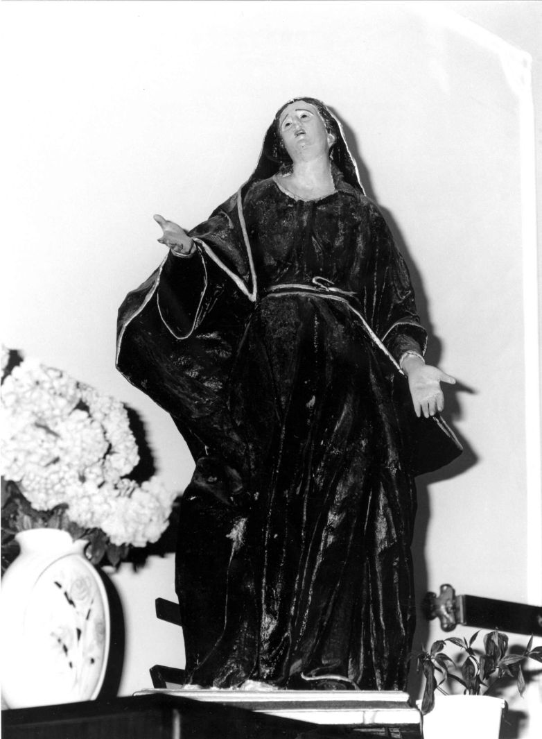 Madonna Addolorata (statuetta devozionale) - bottega Italia meridionale (fine/inizio secc. XIX/ XX)