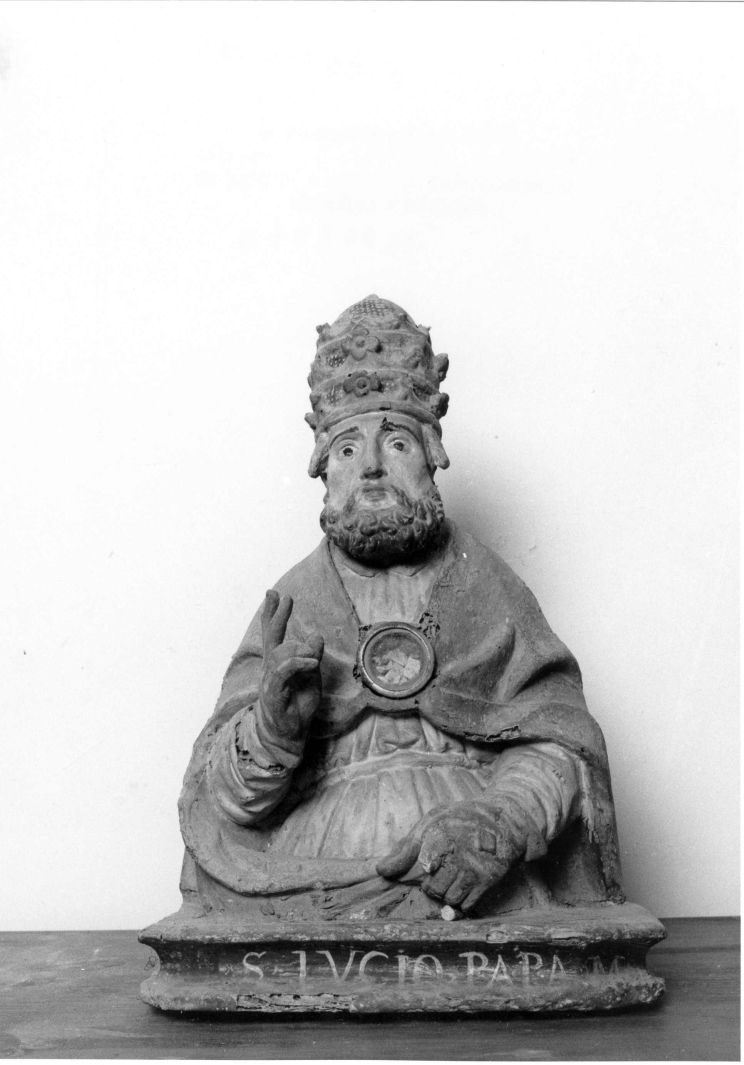 San Lucio (reliquiario - a busto) - bottega campana (prima metà sec. XVI)