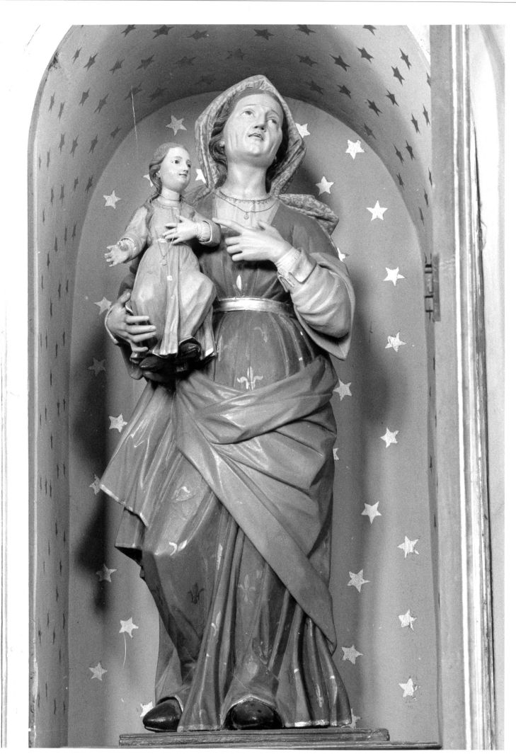 Maria Vergine bambina e Sant'Anna (statua) - bottega campana (seconda metà sec. XIX)