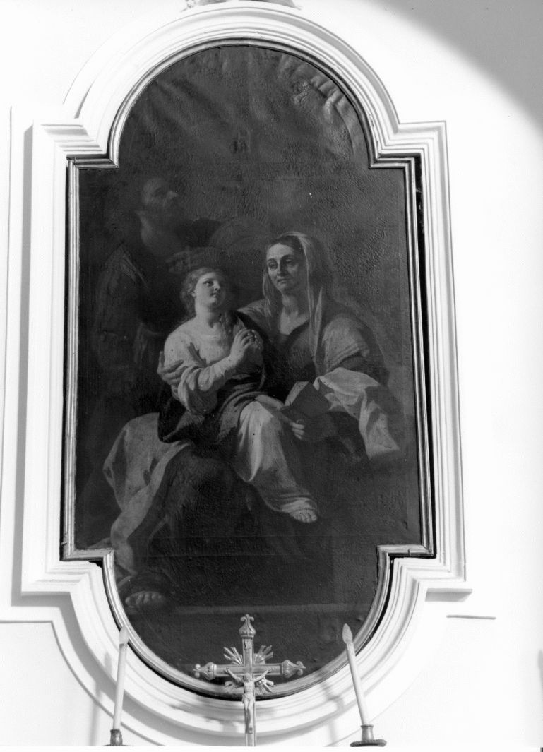 Maria Vergine bambina e Sant'Anna (dipinto) di Solimena Francesco detto Abate Ciccio (maniera) (seconda metà sec. XVIII)