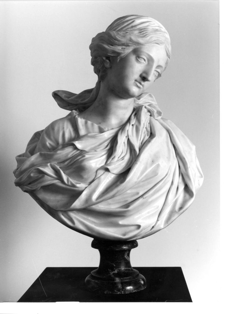 Madonna annunciata (busto) - bottega napoletana (metà sec. XVII)