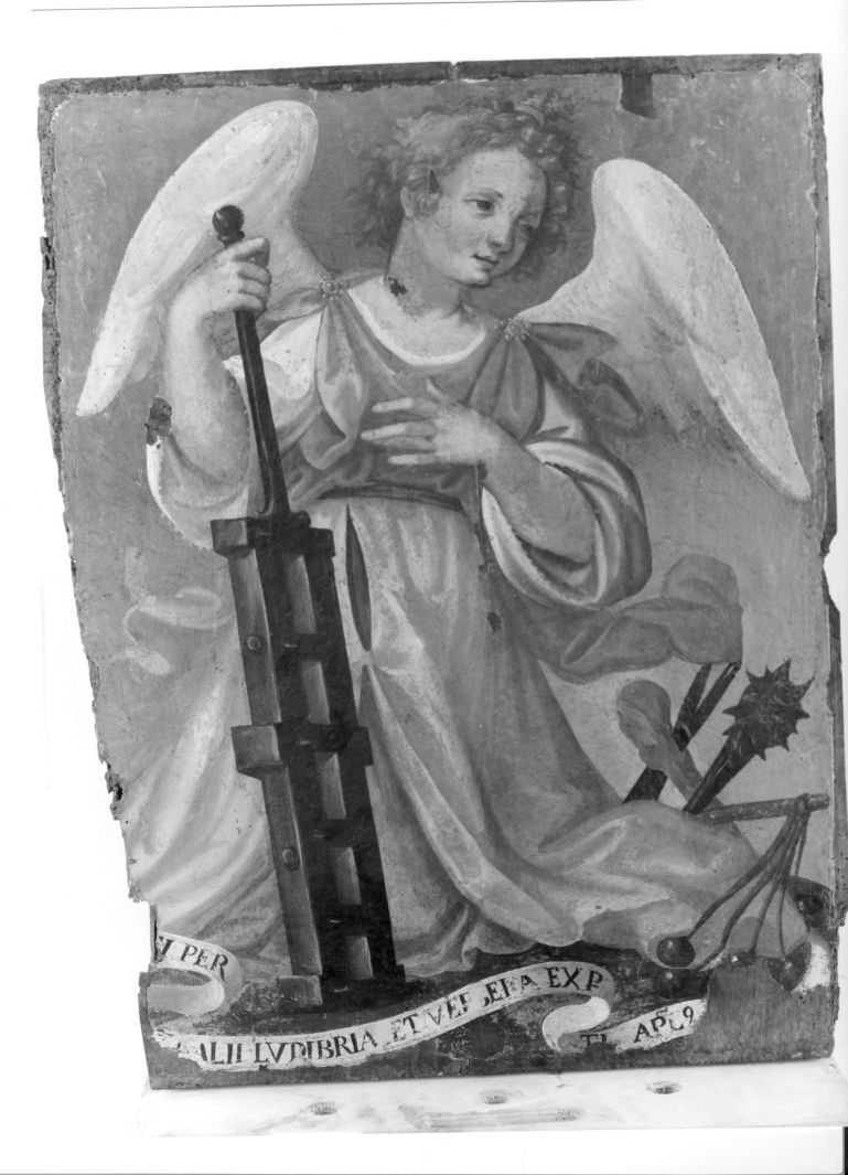 angelo con graticola (dipinto) - ambito napoletano (seconda metà sec. XVI)