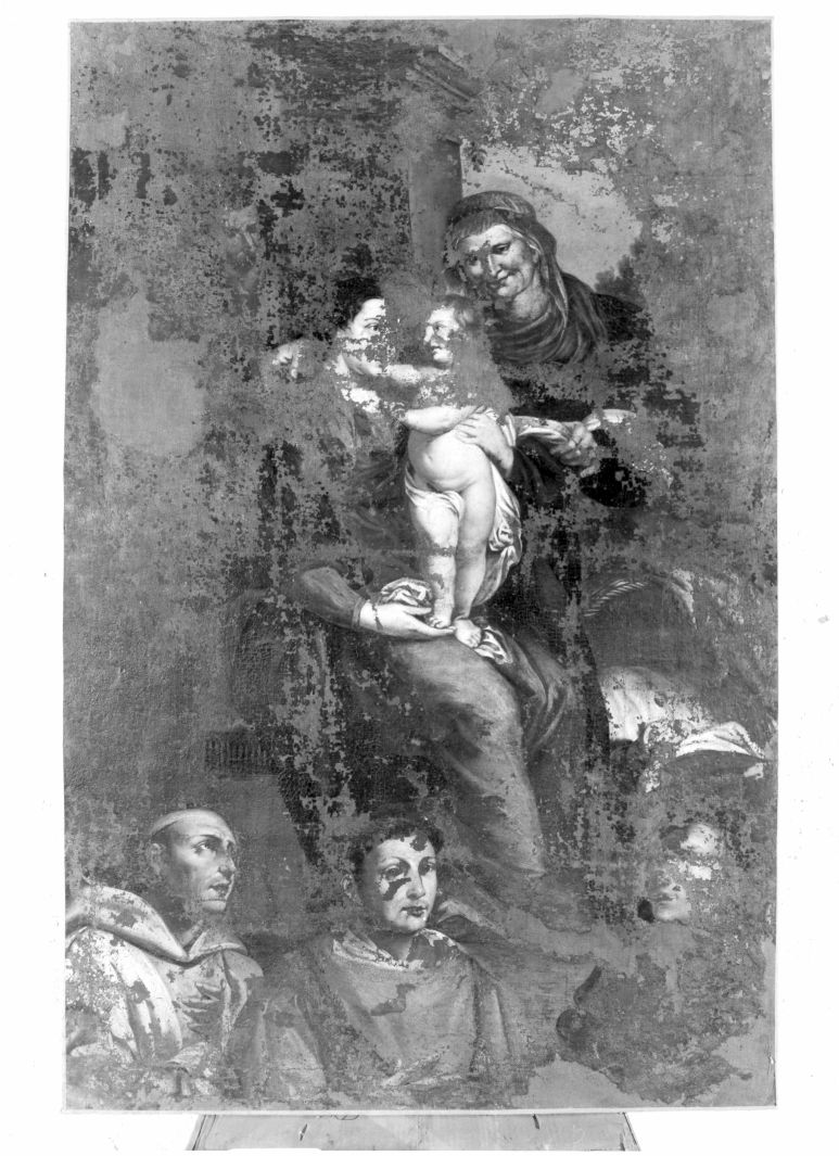 Madonna con Bambino e Santi (dipinto) di De Rosa Francesco detto Pacecco (maniera) (seconda metà sec. XVII)