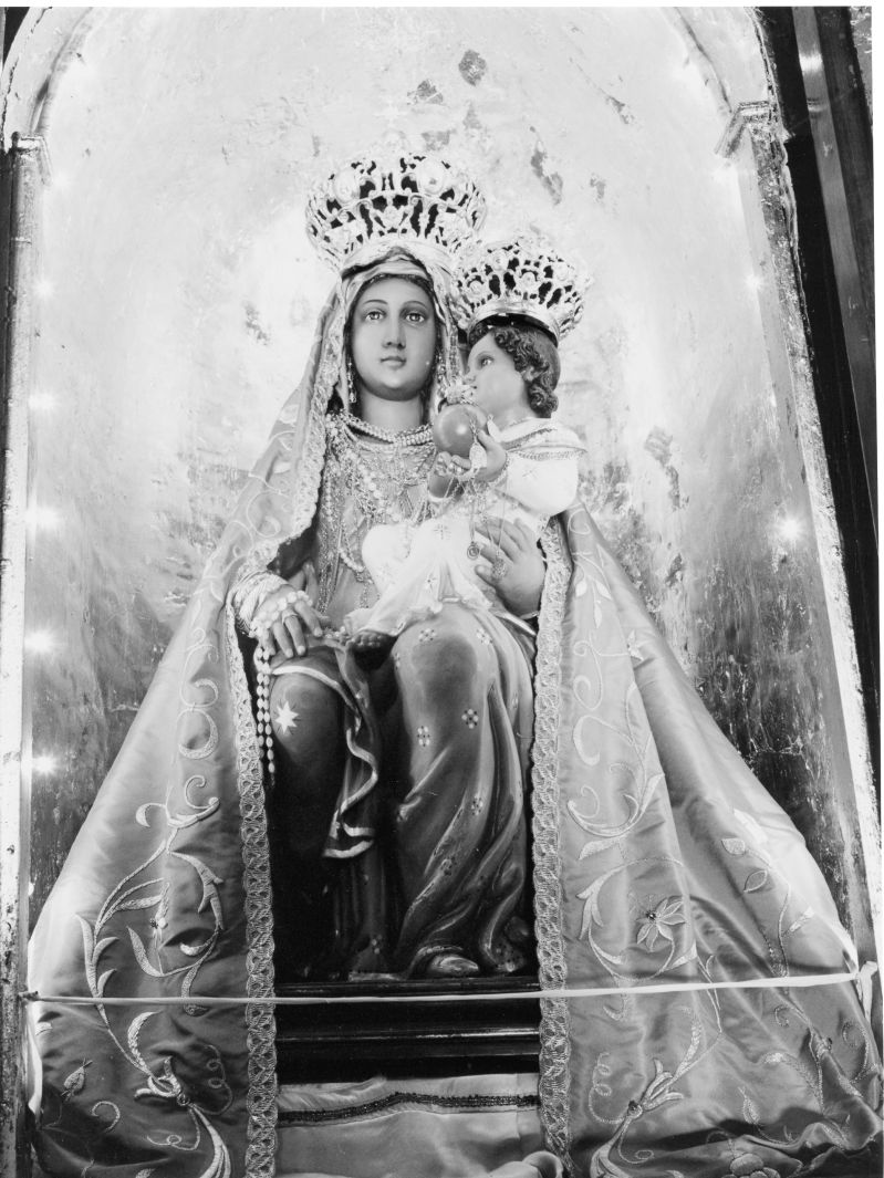Madonna con Bambino in trono (statua) - bottega campana (fine sec. XIX)