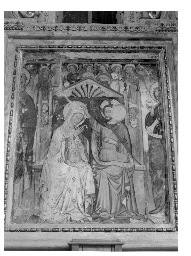 incoronazione di Maria Vergine (dipinto) - ambito campano (fine/inizio secc. XV/ XVI)
