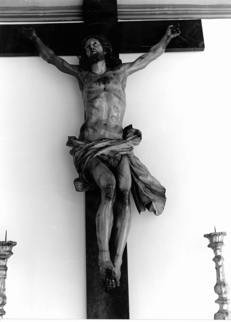 Cristo crocifisso (crocifisso) di Sammartino Giuseppe (scuola) (sec. XVIII)