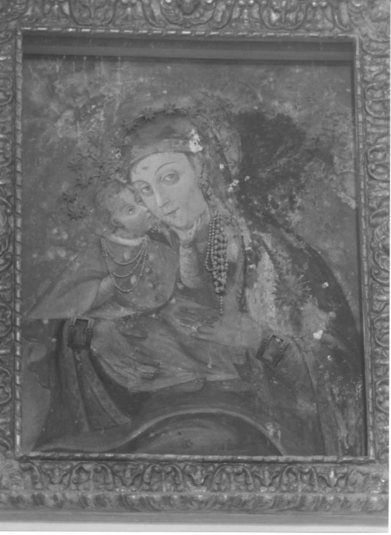 Madonna del Carmelo (dipinto, elemento d'insieme) - ambito campano (fine/inizio secc. XV/ XVI)