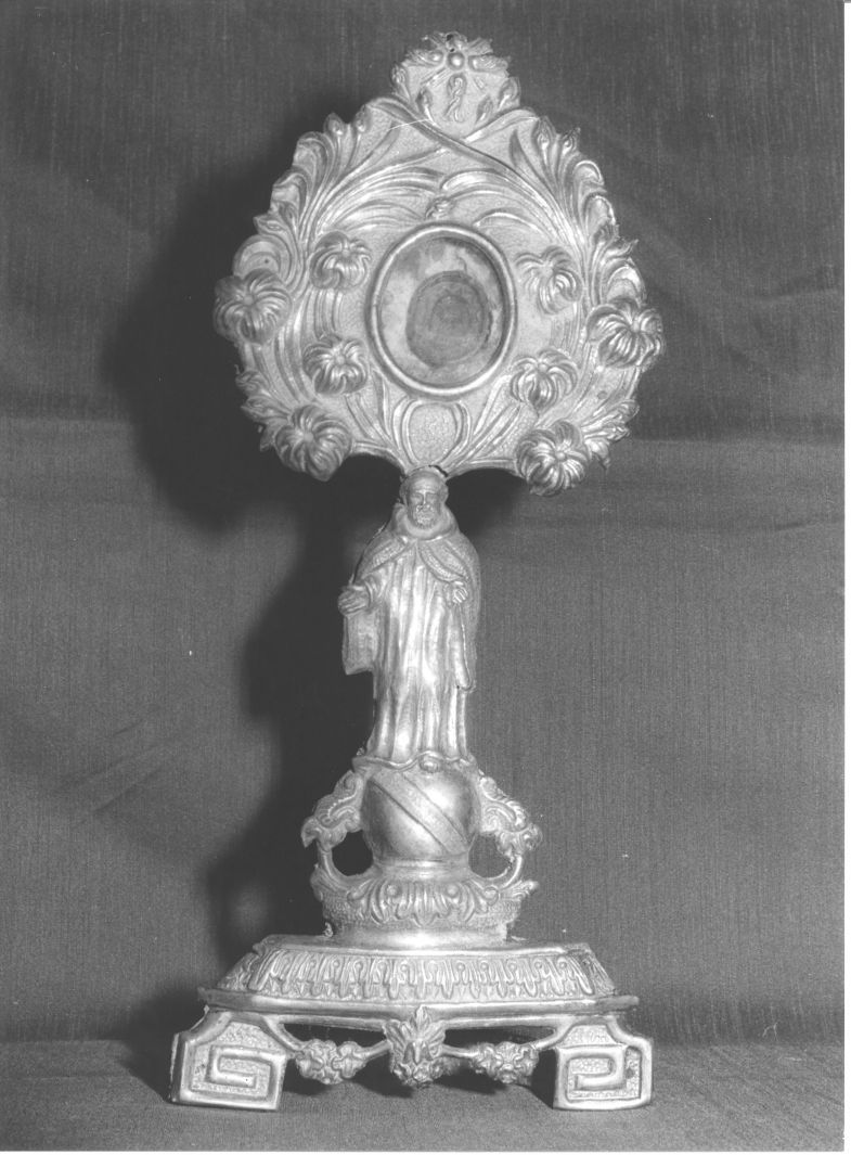 Sant'Antonio Abate (reliquiario-ostensorio) - bottega campana (sec. XVIII)