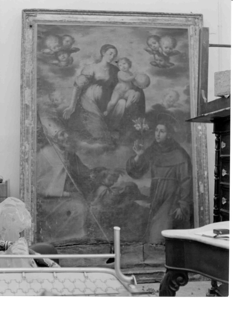 Madonna di Costantinopoli e Santi (dipinto) - ambito napoletano (sec. XVII)