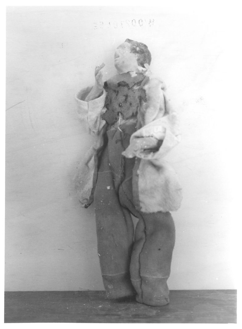 statuetta di presepio - bottega irpina (seconda metà sec. XIX)