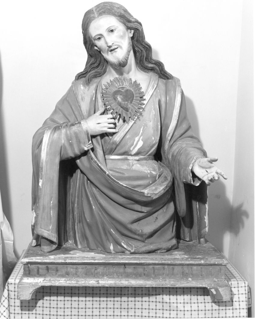Sacro Cuore di Gesù (scultura) - bottega campana (sec. XIX)
